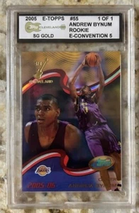 2005-06 Topps E-Topps Andrew Bynum Rookie 1/1 One of One Los Angeles Lakers - Picture 1 of 2