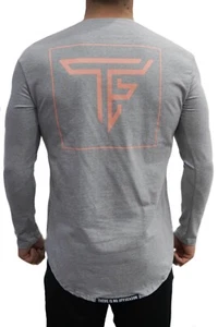 TF Block Long Sleeve, Heather Grey (Alphalete, Tino Fit Wear) - Picture 1 of 2