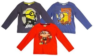 Camiseta Top Niños Minions Caveman No Impresionado Manga Larga 3 a 8 Años - Imagen 1 de 4