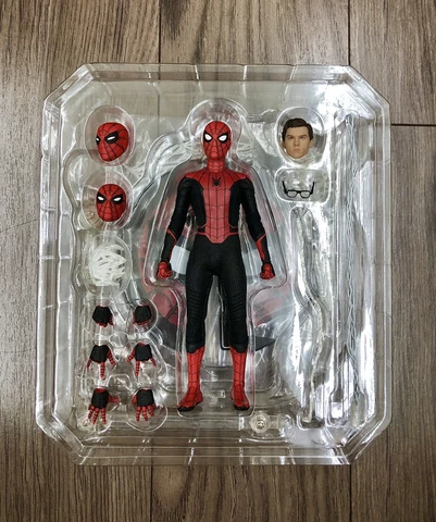 Mezco One 12 Collective Spider-Man Far From Home Black Upgraded Deluxe 6" Figure Cover