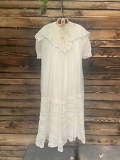 Antique Victorian/Edwardian Baby's Christening Gown - Delicate Cotton and Silk