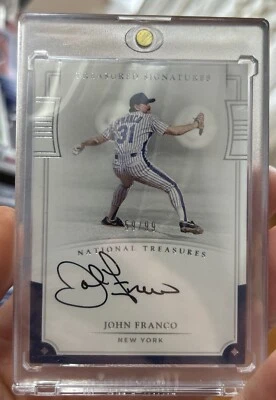 Tarjeta John Franco 2017 Panini National Treasures Treasured Signatures/99 Foto 1 de 2