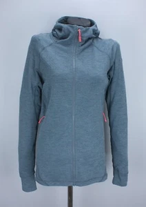 Giacca Rab donna Nexus zip strato intermedio cappuccio grigio taglia US M UK 12 JPN 13 - Foto 1 di 18