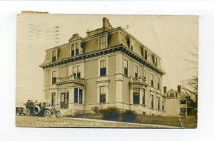 Forest Hills, Boston MA Mass 1913 RPPC foto cartolina, auto fuori ospedale - Foto 1 di 2