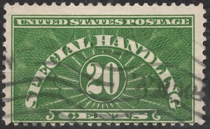 Sn:US #QE3 Mi:US #PK15 1928 20c US STAMP Special Handling Stamps , used - Picture 1 of 2