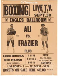 Muhammad Ali Joe Frazier - A Thrilla in Manila Boxing Fight Poster, 1975 - Picture 1 of 1