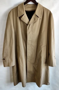 Gleneagles Removable Faux Fur Lined Wash N Wear Showerproofed Trenchcoat~Tan~42S - Picture 1 of 24