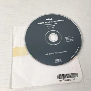 DELL DRIVERS AND DOCUMENTATION F837P 2009 Q70G9002700 CD - for Flat Panel E1910H - Picture 1 of 5