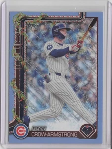 2025 Topps Holiday Light Blue and White Glitter #H41 Pete Crow-Armstrong - Bild 1 von 2