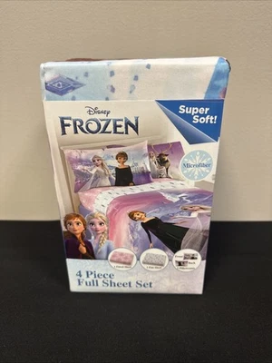 NEW Disney Frozen 4 Piece Full-Size Sheet Set Microfiber - Image 1 of 4