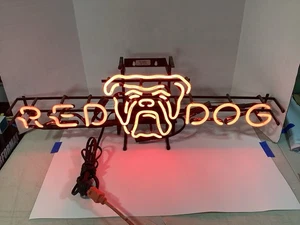RED DOG SHOP NEON SIGN 34X12 - Picture 1 of 4