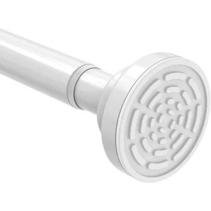 40-73 in. Adjustable Tension Spring, Shower Curtain Rod, Stainless Steel White - Picture 1 of 7