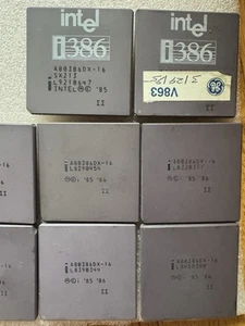 Intel A80386DX-16 Double Sigma 386 Vintage CPU - Picture 1 of 2