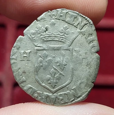 #111-1 ~ DOMBES - HENRI II DE MONTPENSIER Douzain 1594 - Photo 1/2