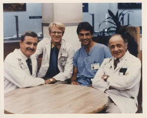 St Elsewhere Vintage 8x10 Color Photo Mark Harmon Ed Begley Jr William Daniels - Picture 1 of 1