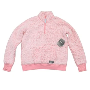 Peluche Eddie Bauer bambina caminetto 1/4 zip salmone taglia XL nuovo con etichette - Foto 1 di 6