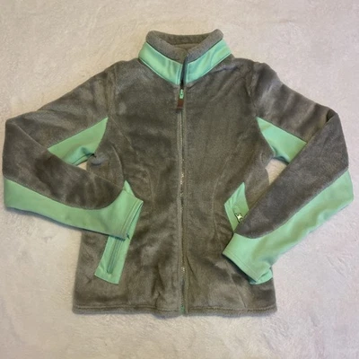 Chaqueta Champion Niñas Talla L (10/12) Juvenil Gris Aqua Polar Ligera Cremallera Completa Foto 1 de 4