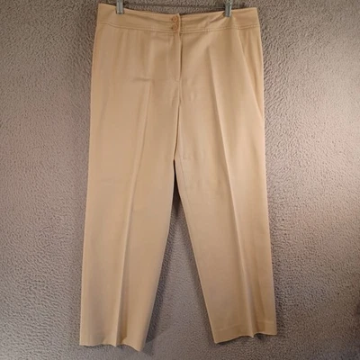 Vintage Talbots Womens Brown Dress Pants Size 12P Petites Double Button Zipper - Image 1 of 4