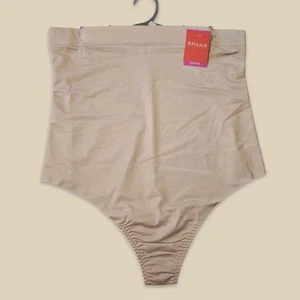 SPANX High-Waist Tanga Damen Übergröße XL Nude Shapewear Bauchkontrolle Slim NEU - Bild 1 von 4