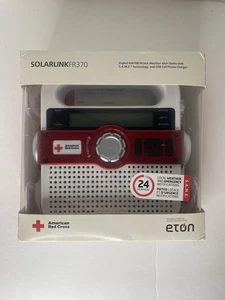 Eton American Red Cross Solarlink FR370 Emergency Weather AM/FM/NOAA Radio Open - Picture 1 of 8