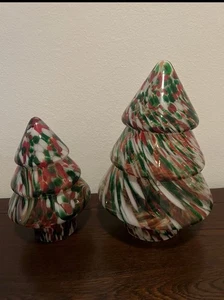 New Handblown Glass Christmas Trees - Picture 1 of 10