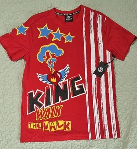 King Walk The Walk Mens Switch Remarkable Graphic T-Shirt Red White  L - Picture 1 of 6