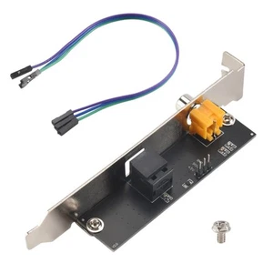 3X(24Bit 192Khz Tochterkarte SPDIF Optisch und Cinch-Ausgangsplatte Kabelha3762 - Bild 1 von 7