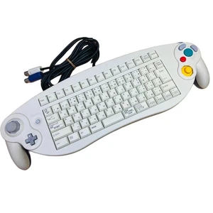 Nintendo GameCube Ascii Keyboard Controller White ASC-1901PO w/o Box Japan Rare - Picture 1 of 2