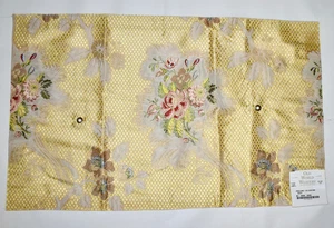 Old World Weavers FRULLINO — GOLD Brocade Fabric Italy 15"x26" SAMPLE REMNANT - Picture 1 of 22