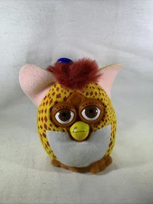 McDonalds Happy Meal Furby Toy Plush Key Chain Tiger #2 2000 Rare One ￼ - Image 1 of 2