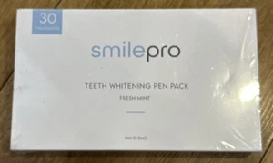 Smile Pro Teeth Pen Whitening Pack, Fresh Mint, 9ml, 30 Behandlungen Neu & Versiegelt - Bild 1 von 2