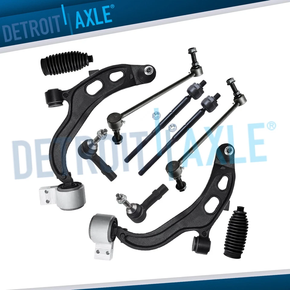 Front Lower Control Arms Sway Bars Tie Rods for Ford Taurus Flex Lincoln MKS MKT - Image 1 of 4