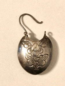 Orecchino tradizionale floreale etnico Tibet Nepal India vintage - Foto 1 di 5