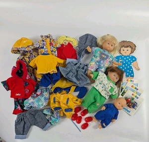 Vintage 90s Berchet Timiny French Baby Dolls & Large Clothing Lot Rare Find!  - Picture 1 of 13