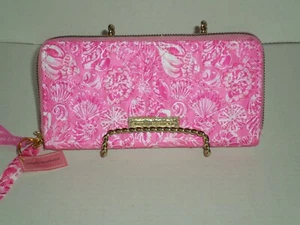 Simply Southern Phone Wallet Wristlet Shell Pink NEW - Picture 1 of 5