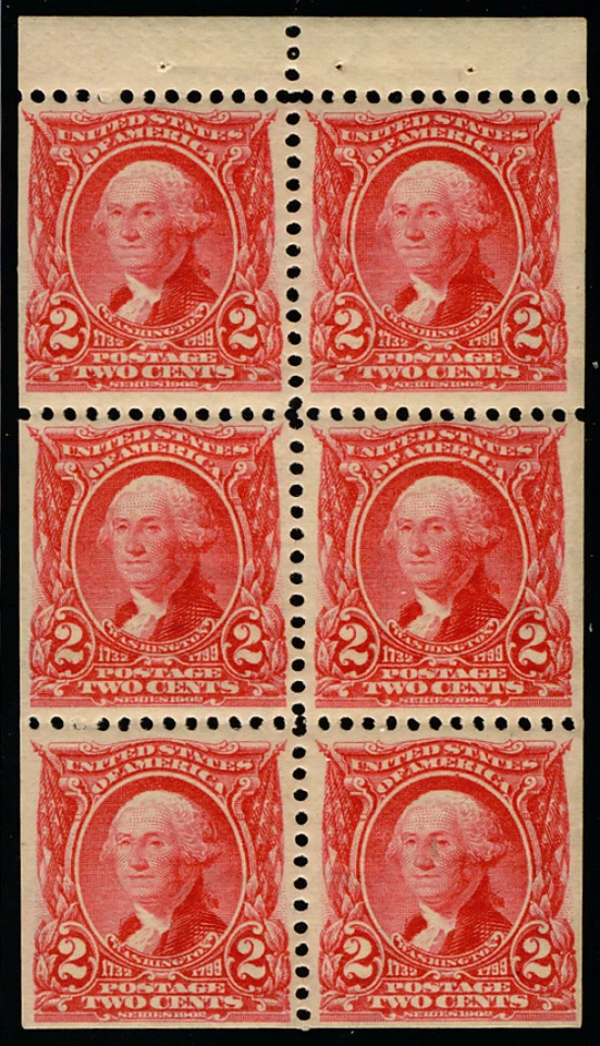 MALACK 301c XF-SUPERB OG NH, a superb booklet pane, ..MORE.. g8708 - Image 1 of 1