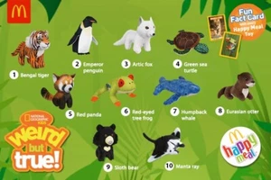 NUOVI giocattoli peluche Happy Meal McDonalds National Geographic per bambini - sigillati - Foto 1 di 6