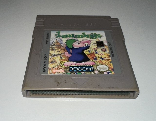 Vintage 1994 90s Game Boy Compact Video Game System Lemmings 2 