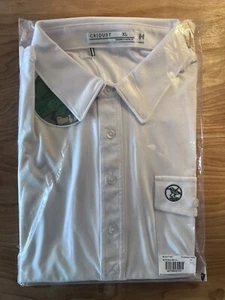 Criquet Austin Men's Short Sleeve Polo Golf XL White Creek Locust Valley NEW - Picture 1 of 4