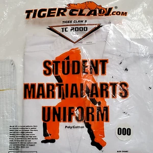 Tigerkralle Student Kampfsport Uniform TC2000 Serie Kinder Größe 000 50 Pfund 4'-0" - Bild 1 von 18