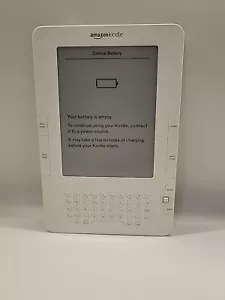 Amazon Kindle, 2da generación, 2 GB, 3G, 6 pulgadas blanco, sin grietas, Linux, sin cables - Imagen 1 de 7