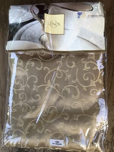 Lenox Opal Innocence Gold Tablecloth 90” Round Cotton/Poly Blend NWT $59.99 - Picture 1 of 3
