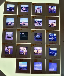 19 x Vintage Kodak Kamera Folien 1971 Autos Traktoren Hubschrauber Familienausflug - Bild 1 von 14