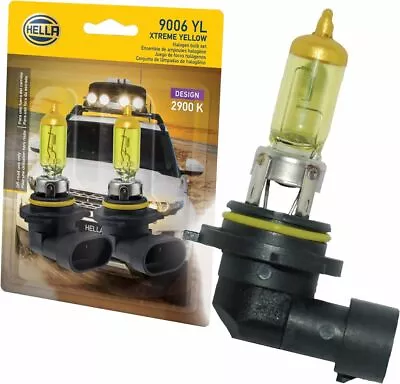 Bombilla HELLA 9006 YL Doble Blister Xtreme Amarilla (12V 55W), Paquete de 2 Foto 1 de 2