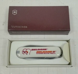 Victorinox Classic SD Knife White Advertising Logo NOS - Picture 1 of 8