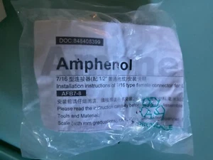 Amphenol AFB7-8 7/16 DIN Cable female Connector new in bag - Picture 1 of 1