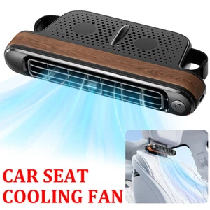 Mini-Car mounted Seat Back Cooling Fan Portable 3 Speed Headrest Silent Cooler - Picture 1 of 21