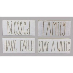 Wood Box Lacquered Front Tabletop & Wall Sign FAMILY only brand new 1000000990 - Picture 1 of 1