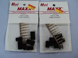 2 confezioni MPI Maxx 4122 Pin Oro Connettore R/C Futaba J Kit Donna Nuovi - Foto 1 di 2