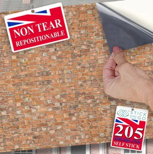 Dolls House Wallpaper, Old Red Brick Wall 1/12, Stick On Vinyl Miniature - Picture 1 of 11